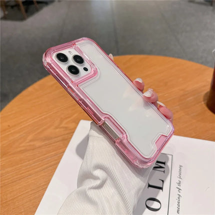 For iPhone 16 Pro Max Case Detachable 2-in-1 TPU+PC Clear Drop-Proof Phone Cover