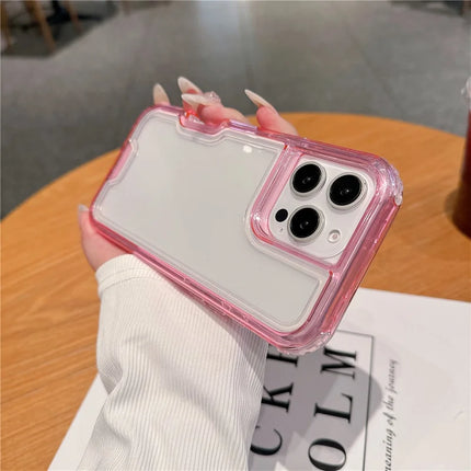 For iPhone 16 Pro Max Case Detachable 2-in-1 TPU+PC Clear Drop-Proof Phone Cover