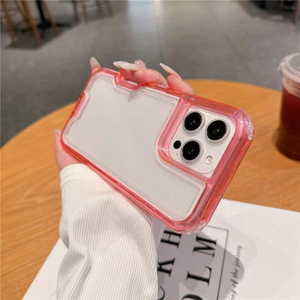 For iPhone 16 Pro Max Case Detachable 2-in-1 TPU+PC Clear Drop-Proof Phone Cover