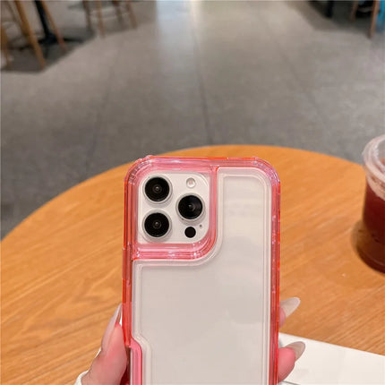 For iPhone 16 Pro Max Case Detachable 2-in-1 TPU+PC Clear Drop-Proof Phone Cover