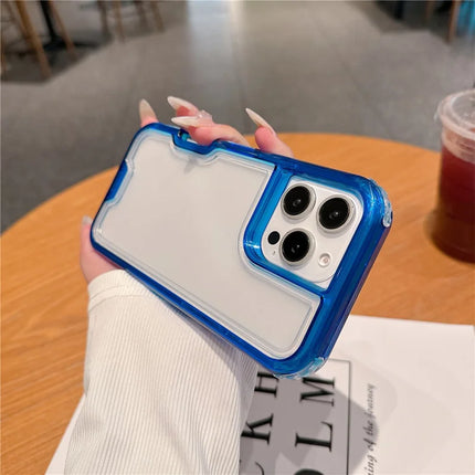 For iPhone 16 Pro Max Case Detachable 2-in-1 TPU+PC Clear Drop-Proof Phone Cover