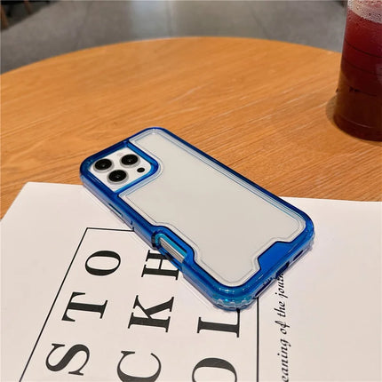 For iPhone 16 Pro Max Case Detachable 2-in-1 TPU+PC Clear Drop-Proof Phone Cover