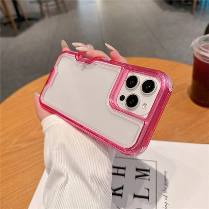 For iPhone 16 Pro Max Case Detachable 2-in-1 TPU+PC Clear Drop-Proof Phone Cover