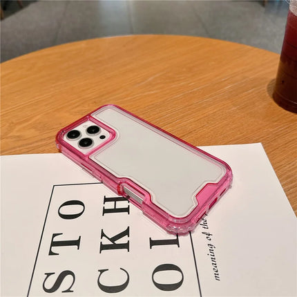 For iPhone 16 Pro Max Case Detachable 2-in-1 TPU+PC Clear Drop-Proof Phone Cover