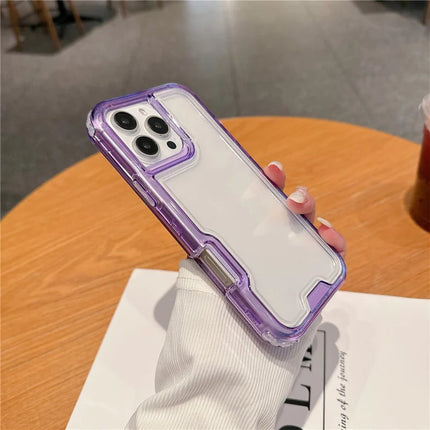 For iPhone 16 Pro Max Case Detachable 2-in-1 TPU+PC Clear Drop-Proof Phone Cover
