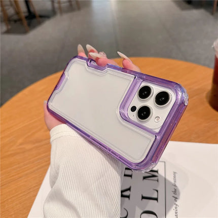 For iPhone 16 Pro Max Case Detachable 2-in-1 TPU+PC Clear Drop-Proof Phone Cover