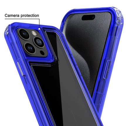 For iPhone 15 Pro Max Case Detachable 2-in-1 TPU+PC Clear Drop-Proof Phone Cover