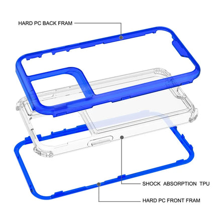 For iPhone 15 Pro Max Case Detachable 2-in-1 TPU+PC Clear Drop-Proof Phone Cover