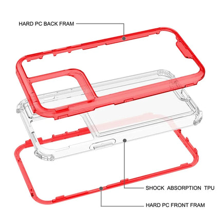 For iPhone 15 Pro Max Case Detachable 2-in-1 TPU+PC Clear Drop-Proof Phone Cover