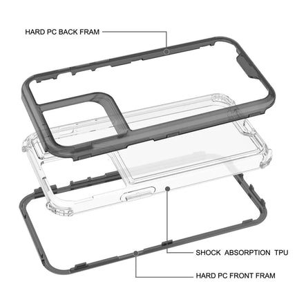 For iPhone 15 Pro Max Case Detachable 2-in-1 TPU+PC Clear Drop-Proof Phone Cover