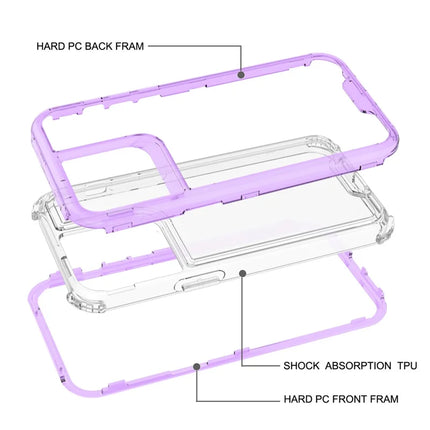 For iPhone 15 Pro Max Case Detachable 2-in-1 TPU+PC Clear Drop-Proof Phone Cover