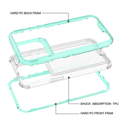 For iPhone 15 Pro Max Case Detachable 2-in-1 TPU+PC Clear Drop-Proof Phone Cover