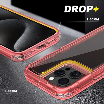For iPhone 15 Pro Max Case Detachable 2-in-1 TPU+PC Clear Drop-Proof Phone Cover