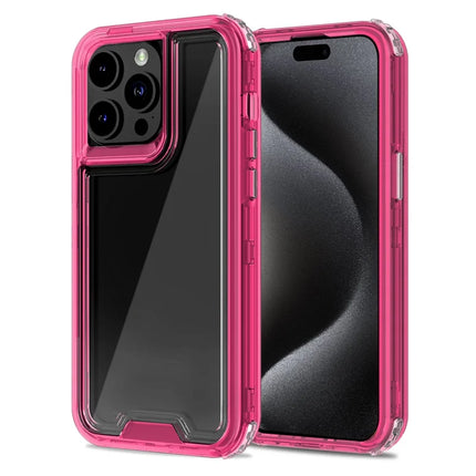 For iPhone 15 Pro Max Case Detachable 2-in-1 TPU+PC Clear Drop-Proof Phone Cover