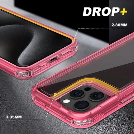 For iPhone 15 Pro Max Case Detachable 2-in-1 TPU+PC Clear Drop-Proof Phone Cover