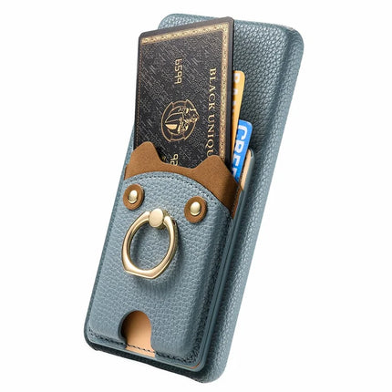 For Google Pixel 9 / 9 Pro Case Cute Bear Design PU Leather+TPU Card Holder Phone Cover