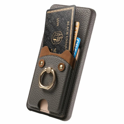 For Google Pixel 9 Pro XL Case Cute Bear Design PU Leather+TPU Card Holder Phone Cover