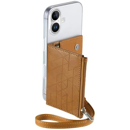 For iPhone 16 Clear Case Shockproof TPU Phone Cover with Kickstand Wallet