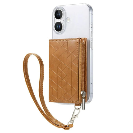 For iPhone 16 Clear Case Shockproof TPU Phone Cover with Kickstand Wallet