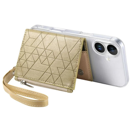 For iPhone 16 Clear Case Shockproof TPU Phone Cover with Kickstand Wallet