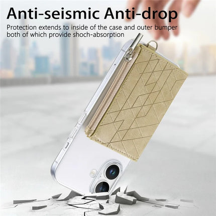 For iPhone 16 Clear Case Shockproof TPU Phone Cover with Kickstand Wallet