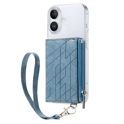 For iPhone 16 Clear Case Shockproof TPU Phone Cover with Kickstand Wallet