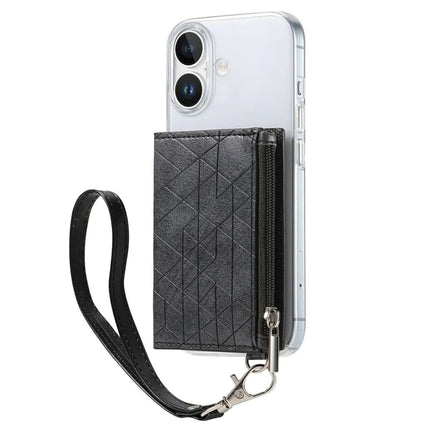 For iPhone 16 Clear Case Shockproof TPU Phone Cover with Kickstand Wallet