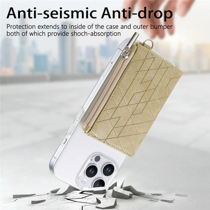 For iPhone 16 Pro Max Clear Case Shockproof TPU Phone Cover with Kickstand Wallet