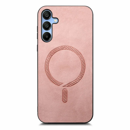 For Samsung Galaxy A16 5G / 4G Leather Back Case Compatible with MagSafe Skin-Touch Phone Cover
