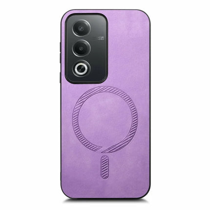 For Oppo A3 Pro (Global) 5G Leather Back Case Compatible with MagSafe Skin-Touch Phone Cover