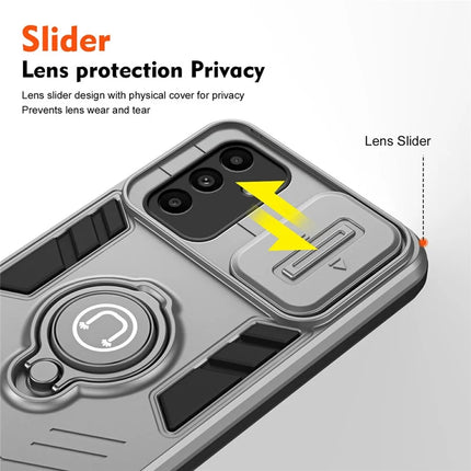 For Samsung Galaxy A16 4G / A16 5G Case Slide Camshield Kickstand PC+TPU Phone Cover