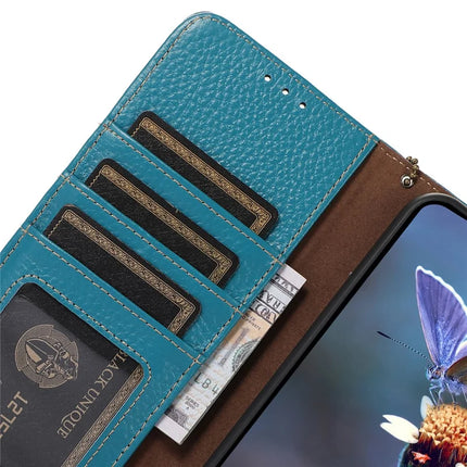 For Honor X7c 4G / 200 Smart 5G / Play 60 Plus 5G Case RFID Blocking Litchi Texture Genuine Cow Leather Phone Cover