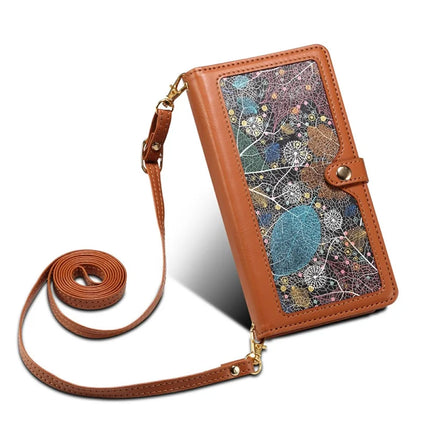 ESEBLE Galaxy Series For Motorola Moto G75 5G Case Leather Zipper Phone Cover RFID Blocking