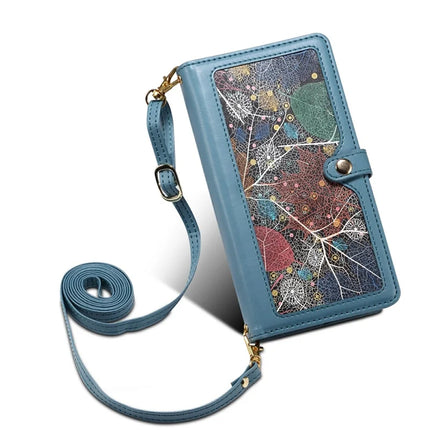 ESEBLE Galaxy Series For Motorola Moto G75 5G Case Leather Zipper Phone Cover RFID Blocking