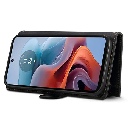 ESEBLE Star Series For Motorola Moto G75 5G Case Zipper Wallet Leather Stand Phone Cover