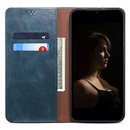 For Motorola Moto G75 5G Case Crazy Horse Texture Waxy Leather Wallet Stand Phone Cover