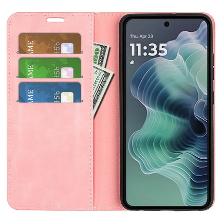 For Motorola Moto G35 5G Case Skin-Touch Leather Wallet Phone Cover