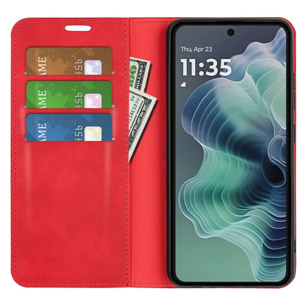 For Motorola Moto G35 5G Case Skin-Touch Leather Wallet Phone Cover