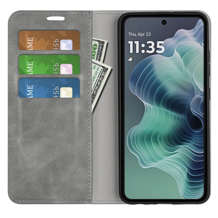 For Motorola Moto G35 5G Case Skin-Touch Leather Wallet Phone Cover
