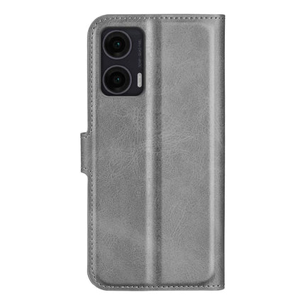 For Motorola Moto G35 5G Stand Case Anti-Scratch Calf Texture Leather Phone Cover