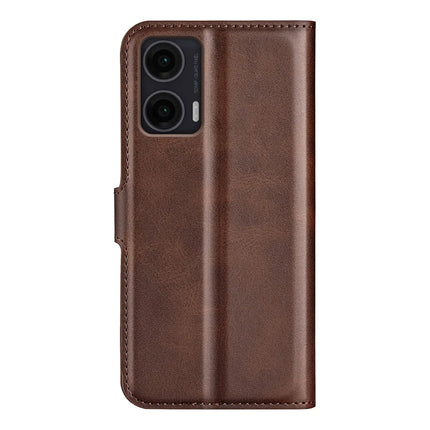 For Motorola Moto G35 5G Stand Case Anti-Scratch Calf Texture Leather Phone Cover