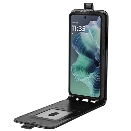 For Motorola Moto G35 5G Case with Card Slots Vertical Flip Leather Phone Cover