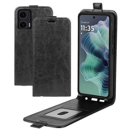For Motorola Moto G35 5G Case with Card Slots Vertical Flip Leather Phone Cover