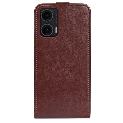 For Motorola Moto G35 5G Case with Card Slots Vertical Flip Leather Phone Cover