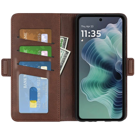 For Motorola Moto G35 5G Stand Case Calf Texture Leather Wallet Phone Cover