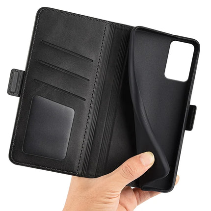 For Motorola Moto G35 5G Stand Case Calf Texture Leather Wallet Phone Cover