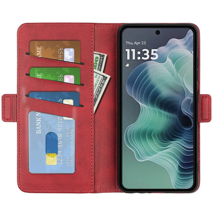For Motorola Moto G35 5G Stand Case Calf Texture Leather Wallet Phone Cover