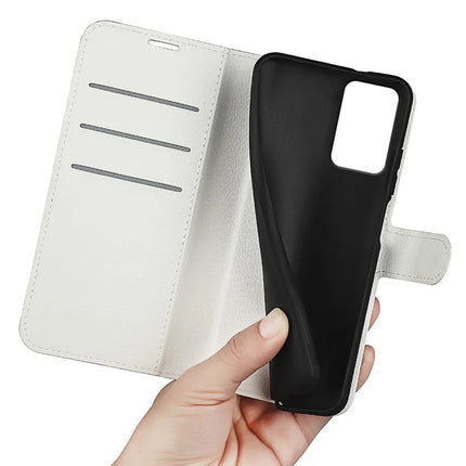 For Motorola Moto G35 5G Case Litchi Texture Shockproof Leather Wallet Phone Cover