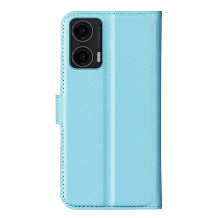 For Motorola Moto G35 5G Case Litchi Texture Shockproof Leather Wallet Phone Cover