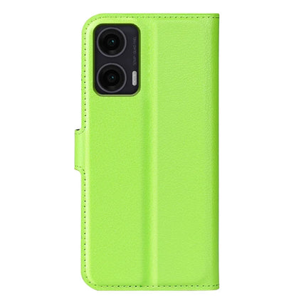 For Motorola Moto G35 5G Case Litchi Texture Shockproof Leather Wallet Phone Cover
